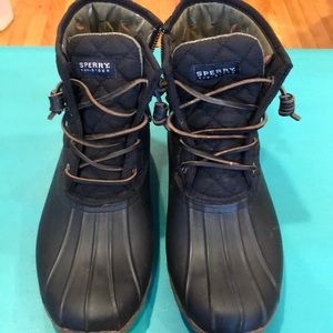 Sperry waterproof rubber boot black size 8.5